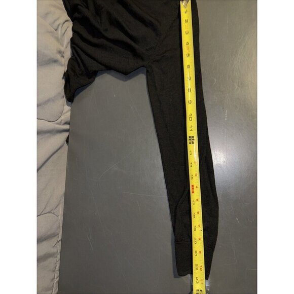 Unbranded Women's Merino Wool Sweater Silk Blend V Neck Size M Black - Picture 12 of 14